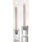 Chunky Decorative Clear Glass Sqaure Taper Candle Holder 1.5L x 1.5W x 3.13H Each Sold Separate